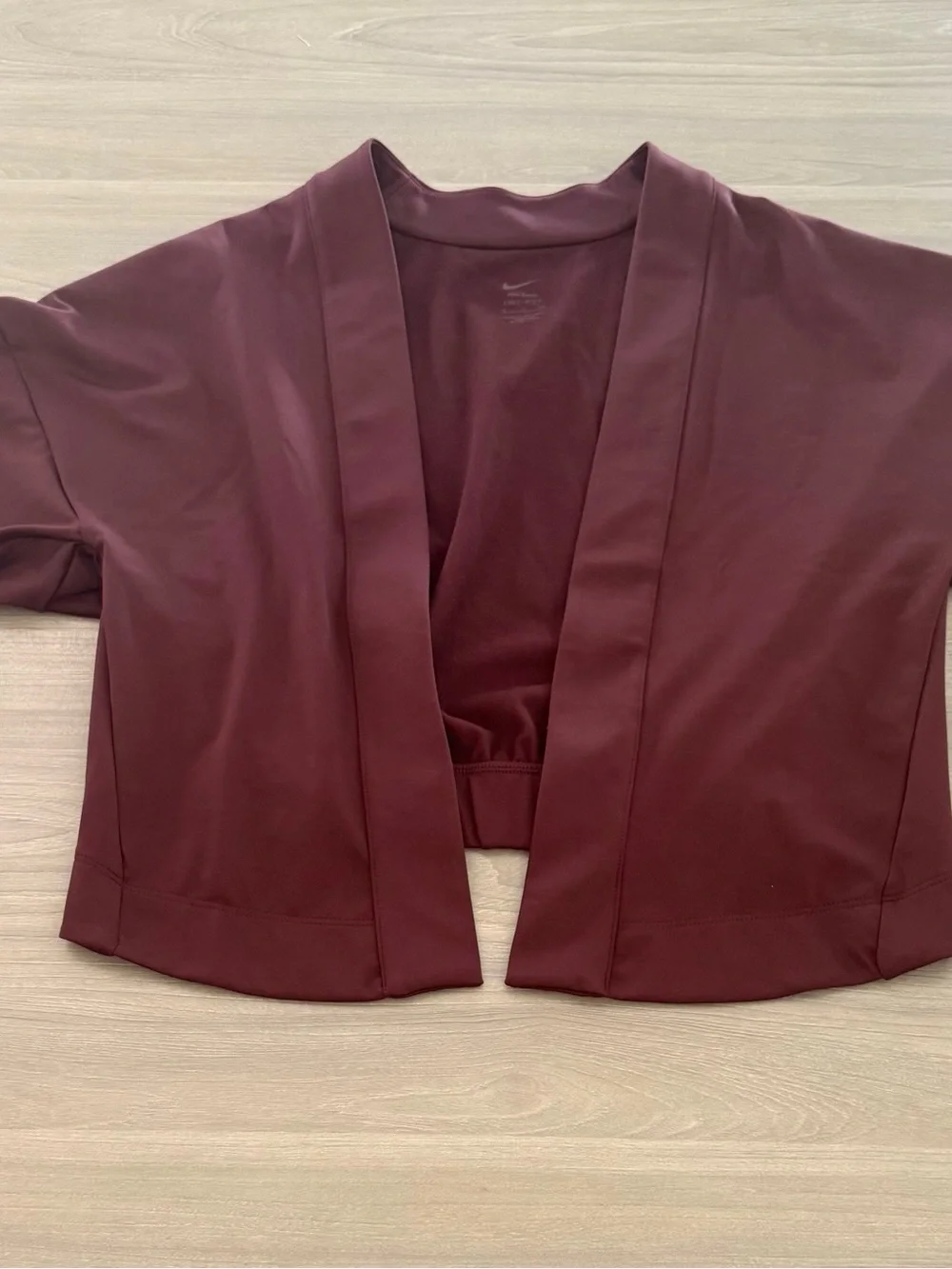 Nike Women's Zenvy Dri-FIT Oversized Cardigan - Burgundy